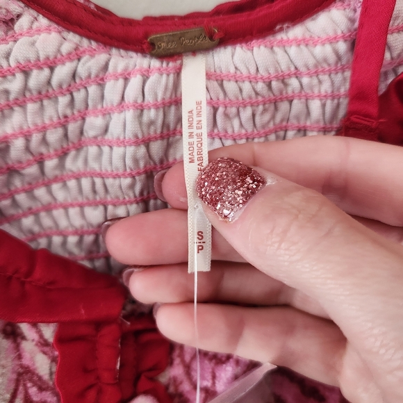 New Free People‎ Dare Me Velvet Blouse Top Small - Picture 3 of 8